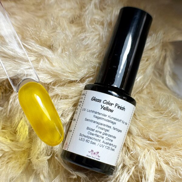 Glass Color Finish in Pinselflasche. 5ml Yellow