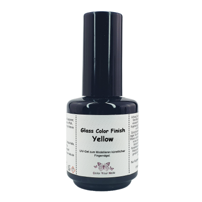 Glass Color Finish in Pinselflasche. 5ml Yellow