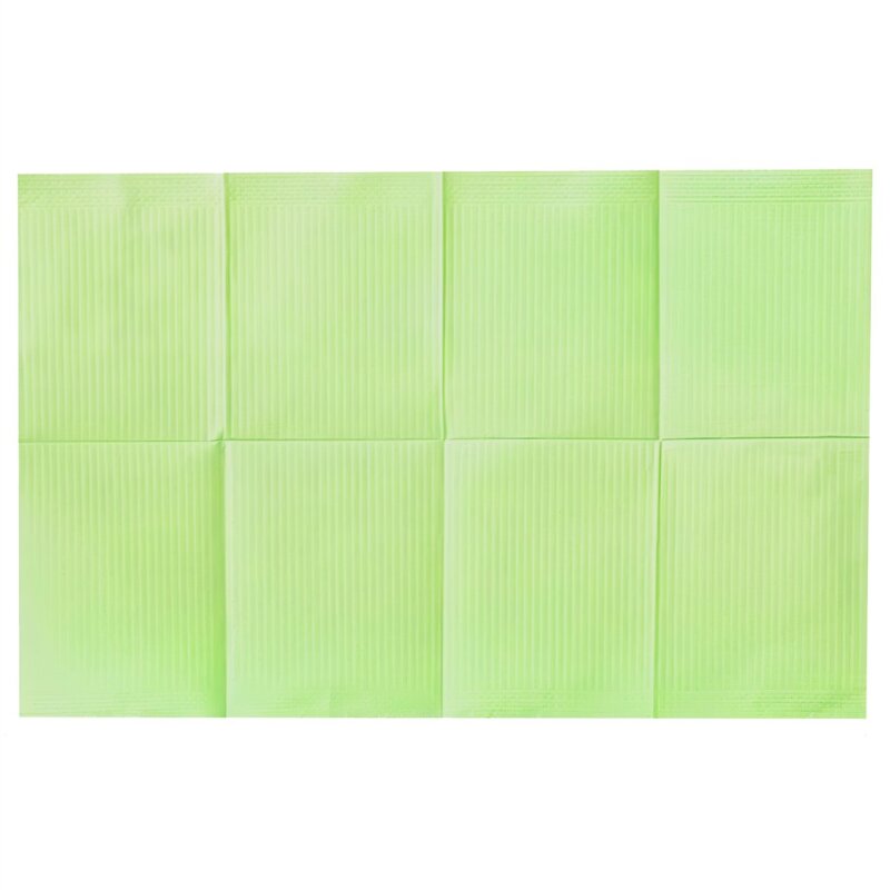 Folierte Naildesign Arbeitsunterlage, Wasserundurchlässig Frisches Grün 50 Stk