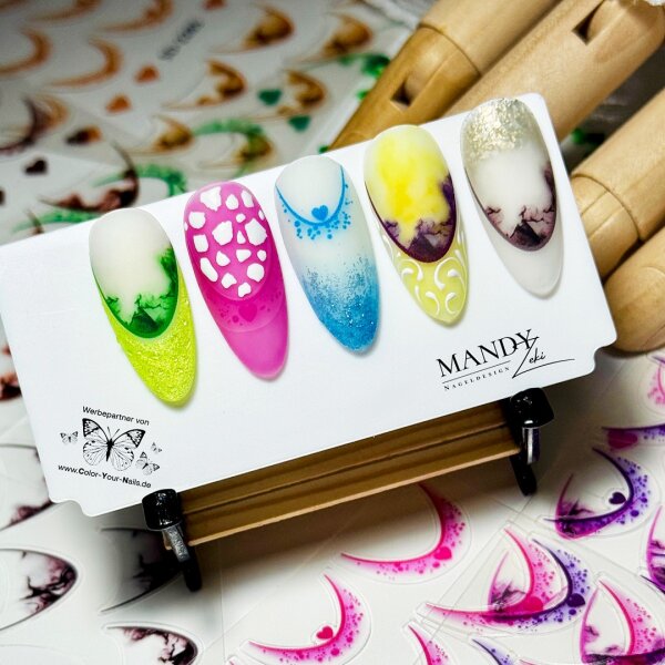 Smile-Line Nagelsticker mit Design. (SD-Serie) Farbwahl