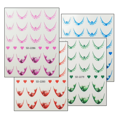Smile-Line Nagelsticker mit Design. (SD-Serie) Farbwahl