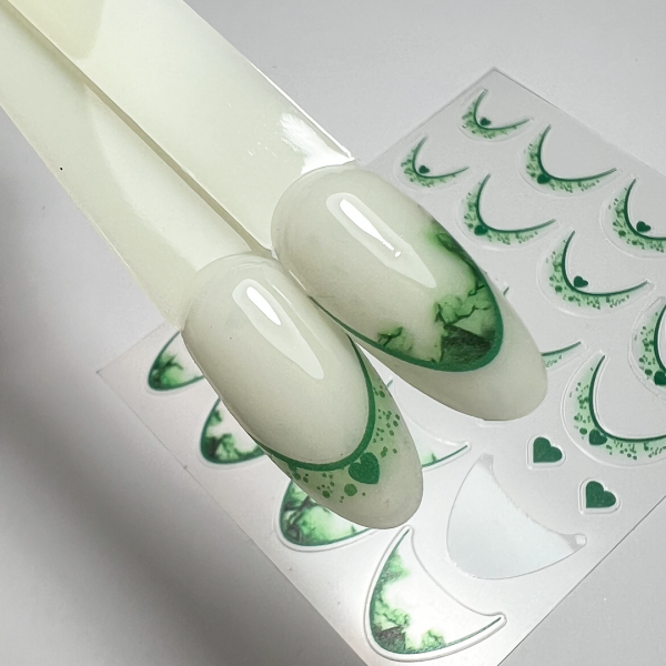 Smile-Line Nagelsticker mit Design. (SD-Serie) Farbwahl Grün – SD-2279