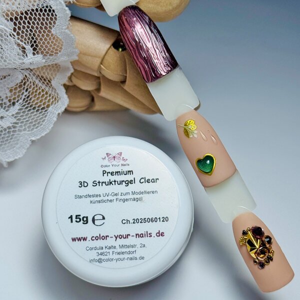 Premium 3D Strukturgel – Für plastische Designs & Muschellook