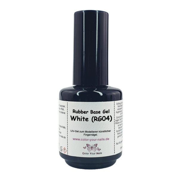 Rubber Base Gele in Pinselflasche Rubber Base White (RG04)