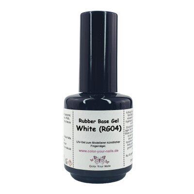 Rubber Base Gele in Pinselflasche Rubber Base White (RG04)