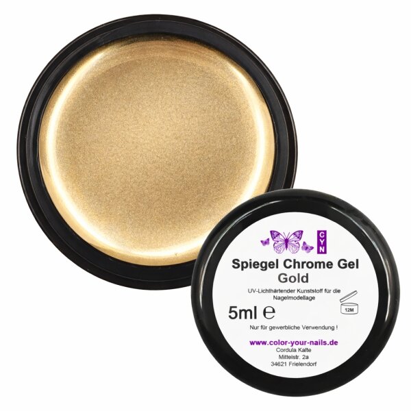 Spiegel Chromegel Silber oder Gold, 5g Gold  (SCG-02)