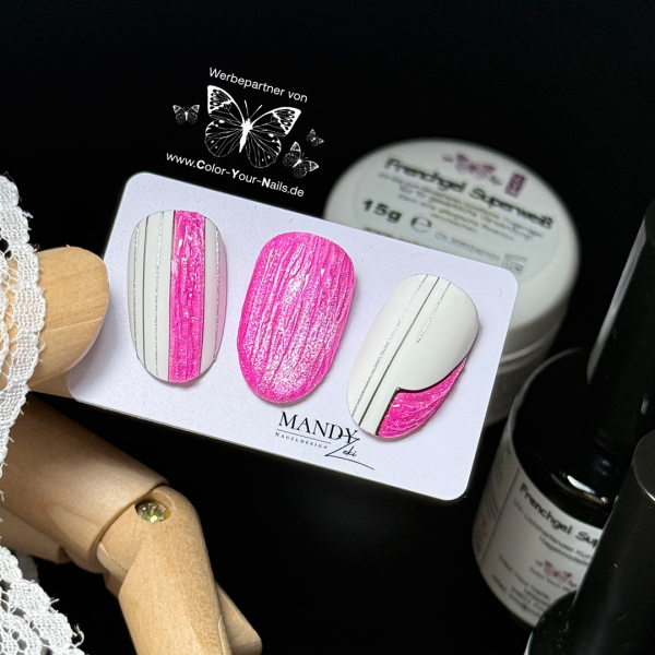 Nailart Präsentationskarten weiß 7×4cm mit Einkerbungen 10 Karten