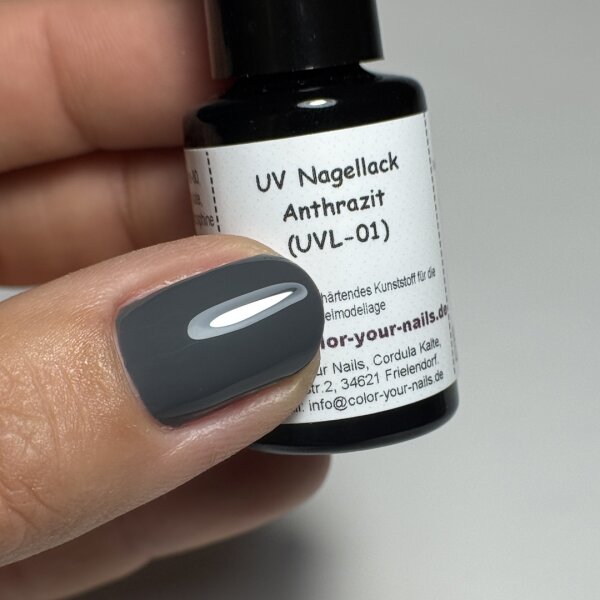 UV Nagellack in verschiedenen Farben Anthrazit (UVL-01)