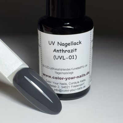 UV Nagellack in verschiedenen Farben Anthrazit (UVL-01)