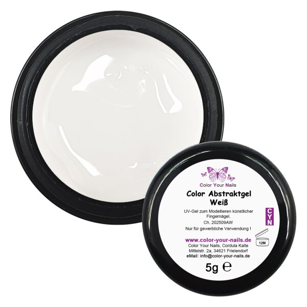 Color Abstraktgel. Weiß