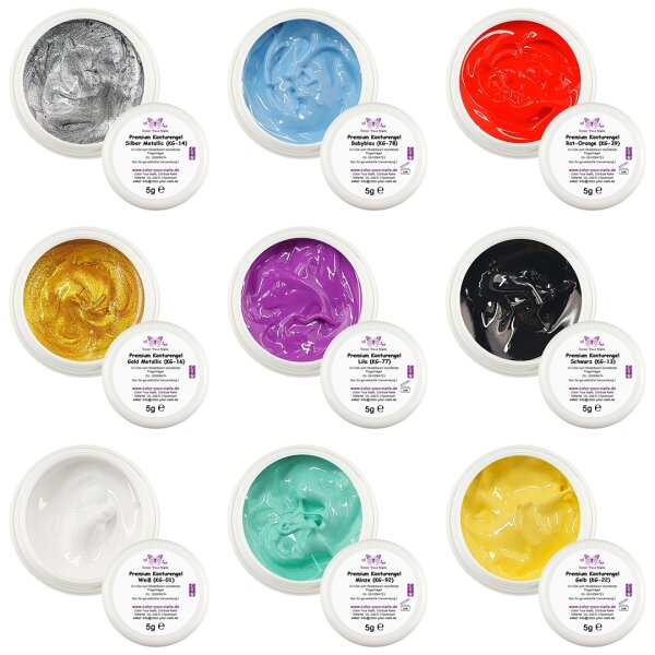 Premium Konturengel. NEUE FARBEN!