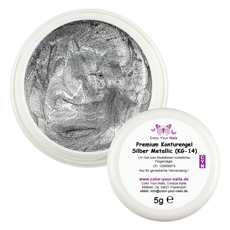 Premium Konturengel. Silber Metallic (KG-14)