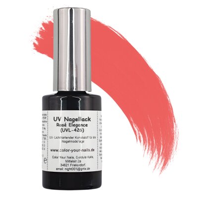 UV Nagellack in verschiedenen Farben. Polishgel Rosé Elegance (UVL-426)