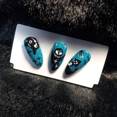 UV Nagellack in verschiedenen Farben. Polishgel Lagoon Glitter (UVL-595)
