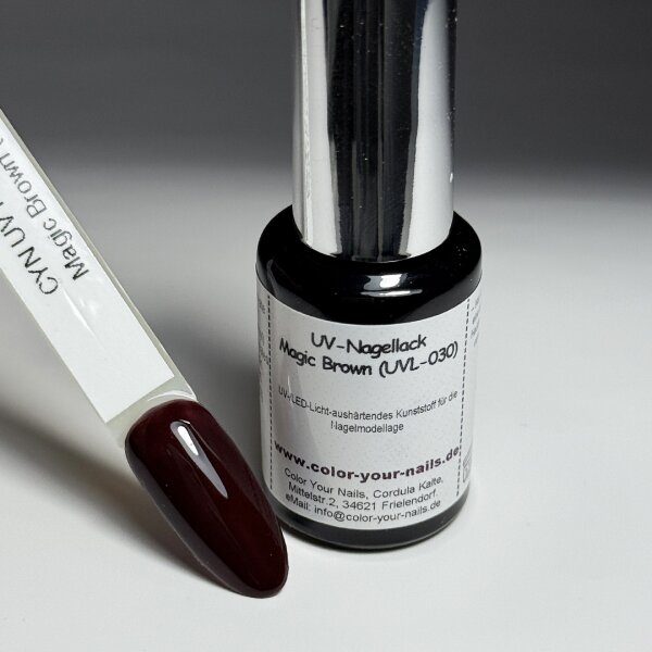 UV Nagellack in verschiedenen Farben. Polishgel Magic Brown (UVL-030)