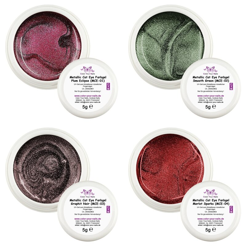 Metallic Cat Eye Farbgele NEUE FARBEN!