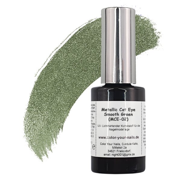 Metallic Cat Eye Farbgele Smooth Green (MCE-02) in...