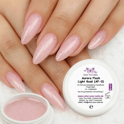 Buildergel Aurora Flash Light Rosé (AF-0) 50ml