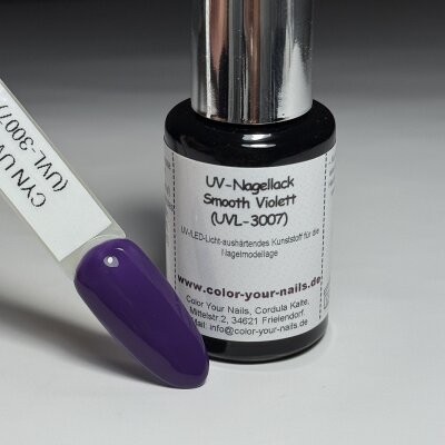 UV Nagellack in verschiedenen Farben. Polishgel Smooth Violett (UVL-3007)