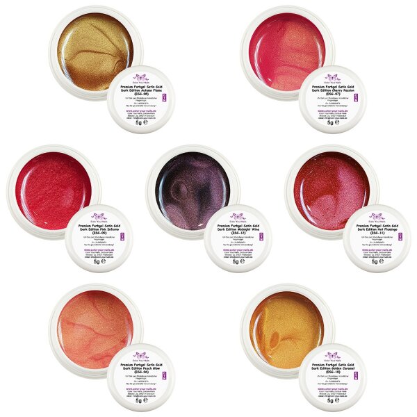 Premium Farbgel Satin Gold – Dark Edition