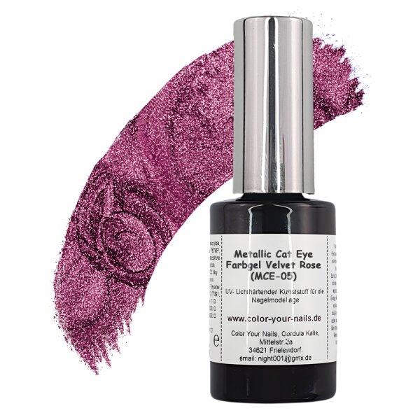 Metallic Cat Eye Farbgele Velvet Rose (MCE-05) in...