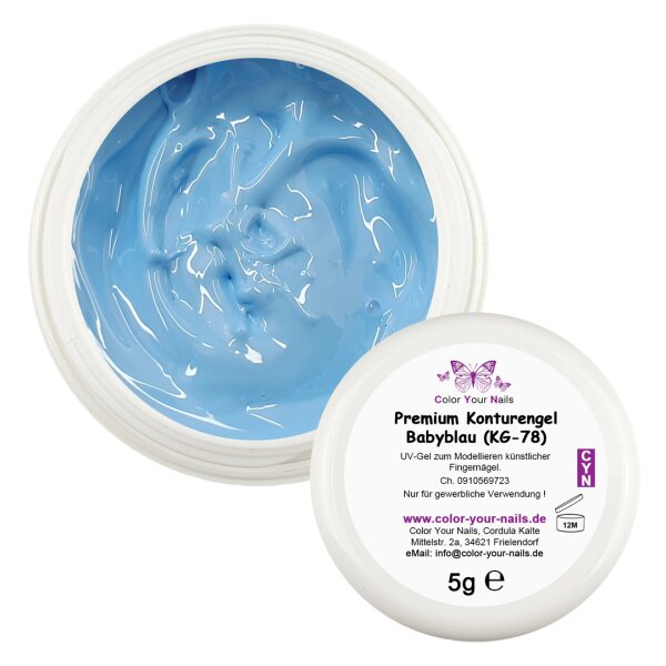Premium Konturengel. Babyblau (KG-78)