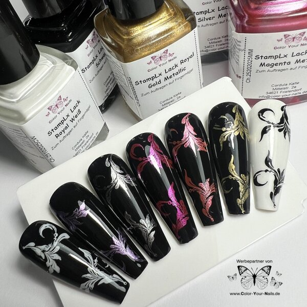 10ml StampLx Lack - Royal Stempellack - 4 neue Farben....