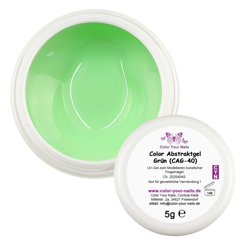 Color Abstraktgel. Pastell Grün (CAG-40)
