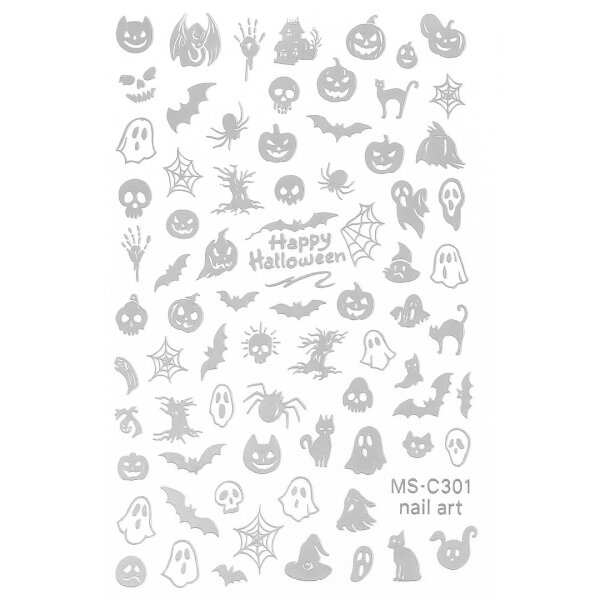 Selbstklebende Halloween Nailsticker Kürbis....