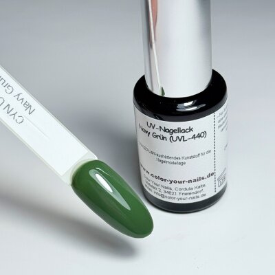 UV Nagellack in verschiedenen Farben. Polishgel Navy Grün (UVL-440)