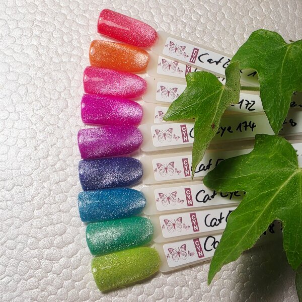 In Pinselflasche: Reflektion Neon Cat Eye Farbgel Magenta...