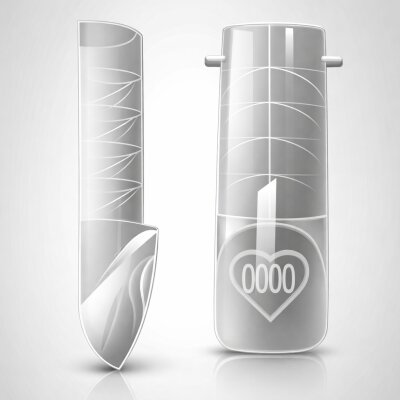 French Dual Tips – zum Andocken der French-Spitze, 15 Größen 120 Tips in Kiste