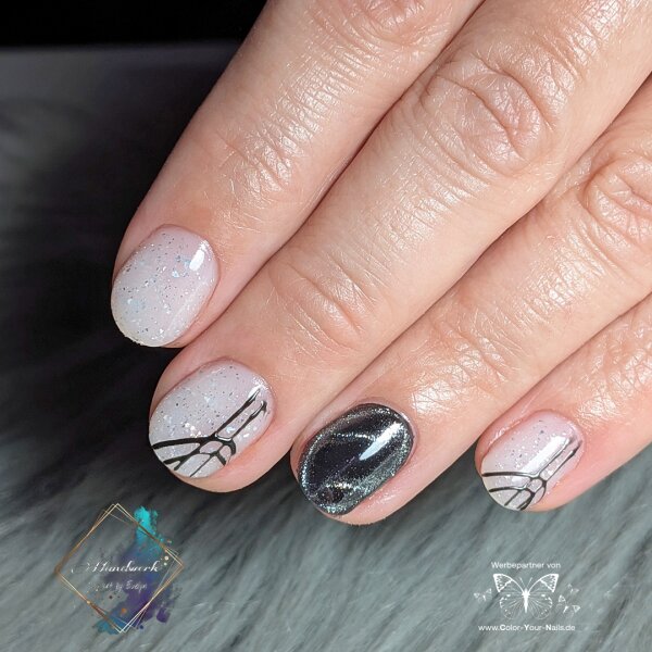 No file Buildergel Reflection Silver (NFB-17)- milchig weiß- silber 5g