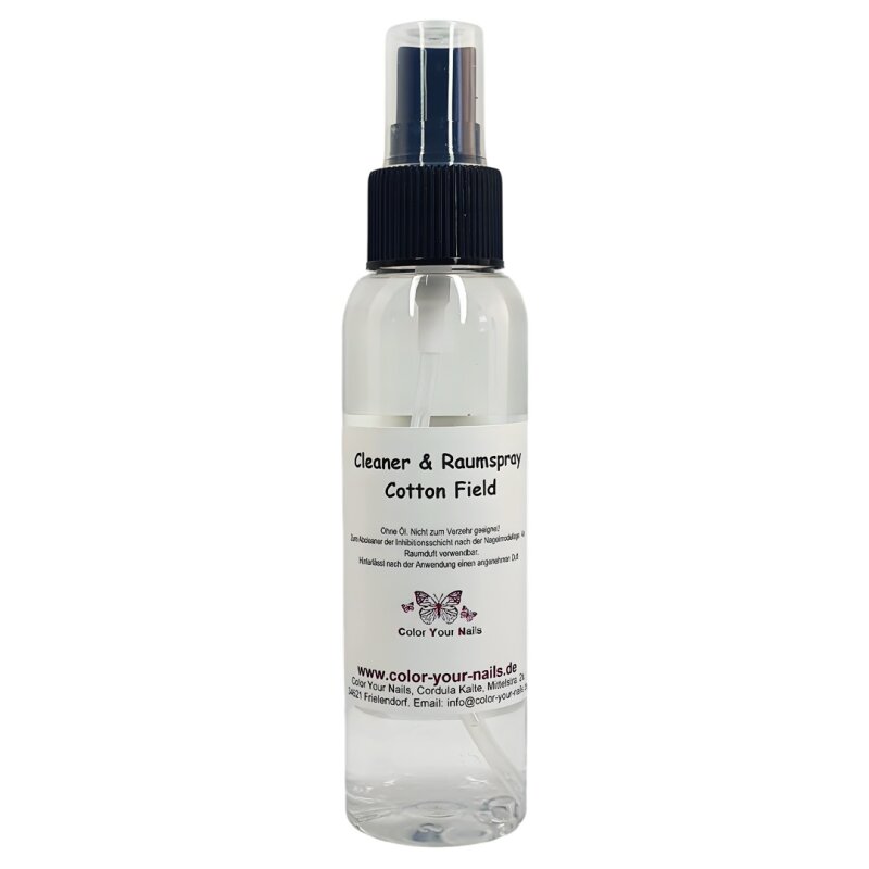 NEU Ölfreier Spray Duft Cleaner & Raumduft – 2-in-1 für Nägel & Studio. Cotton Field 25ml