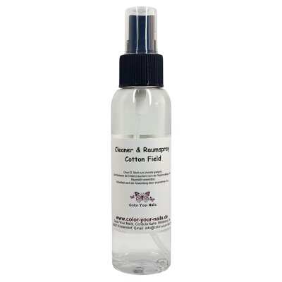 NEU Ölfreier Spray Duft Cleaner & Raumduft – 2-in-1 für Nägel & Studio. Cotton Field 25ml