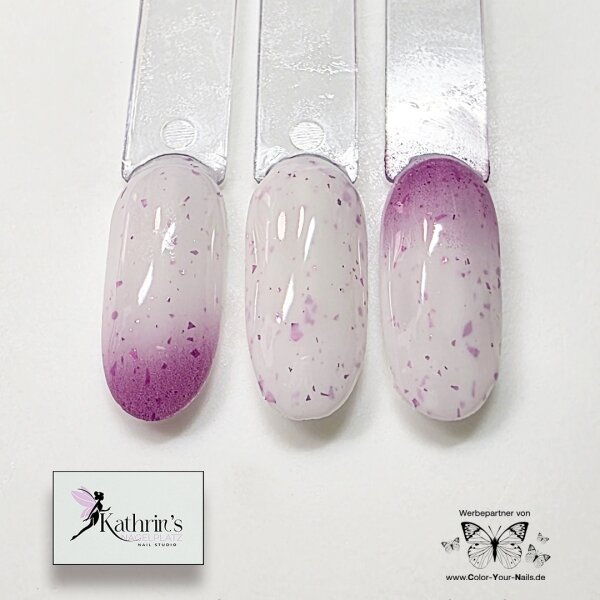 Rubbergel Milky Purple Flakes (RG-6841) 50g Tiegel