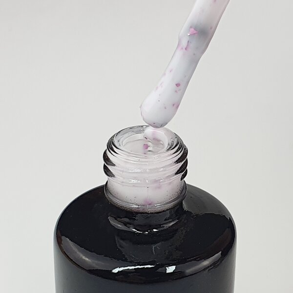 Rubbergel Milky Purple Flakes (RG-6841) 15ml Pinselflasche