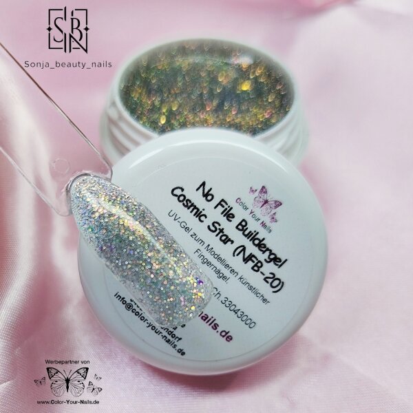Holo Glitter No File Buildergel Cosmic Star (NFB-20)