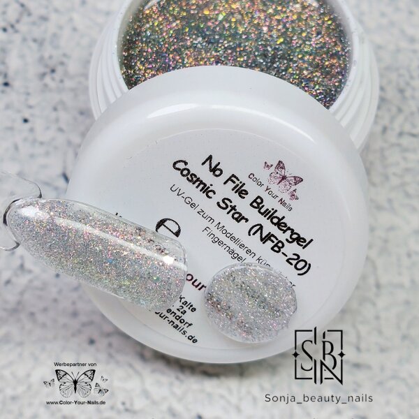 Holo Glitter No File Buildergel Cosmic Star (NFB-20)