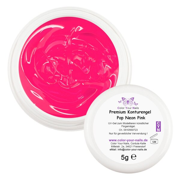Premium Konturengel. Pop Neon Pink (KG-09)