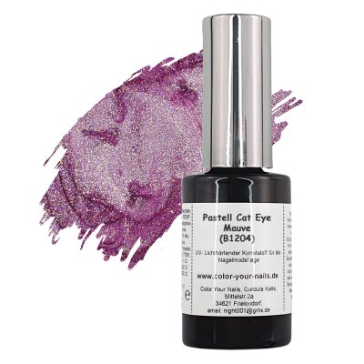 Pastell Cat Eye Farbgel Mauve (B1204) Pinselflasche