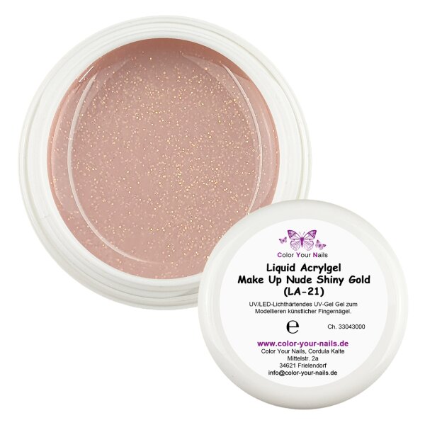 Liquid Acrylge Make Up Nude Shiny Gold (LA-21)