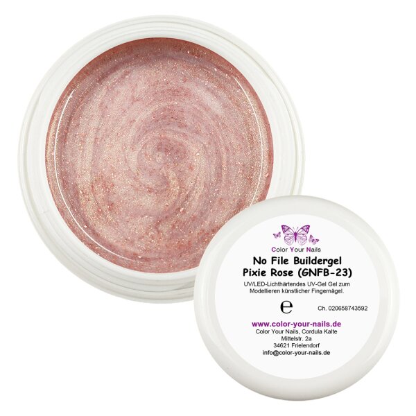 Glitter No file Buildergel Pixie Rose (GNFB-23)
