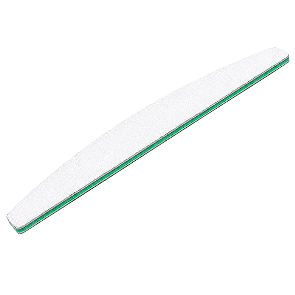 Weiße Halbmondfeile, Nagelfeile 100/100 Grit,...