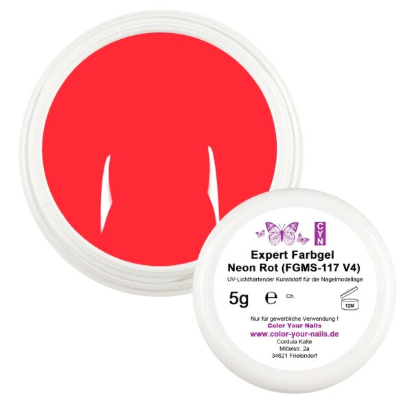Expert Farbgel Neon Rot (FGMS-117 V4)
