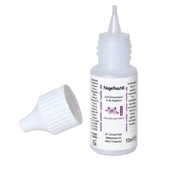 In Applikatorflasche: 10ml Nagelhautöl