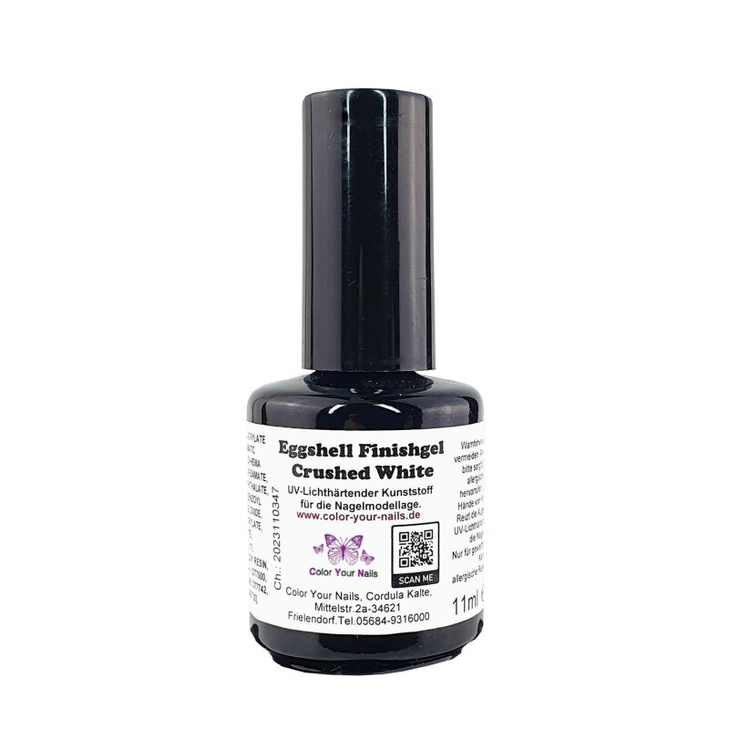 Eggshell Finishgel weiß. In Pinselflasche 5ml