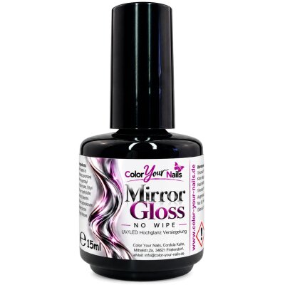 Mirror Gloss - no wipe, vergilbungsfrei, selbst unter dem Solarium 5ml