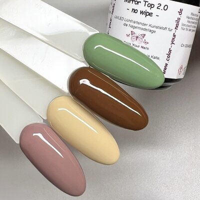 Mirror Gloss - no wipe, vergilbungsfrei, selbst unter dem Solarium 5ml