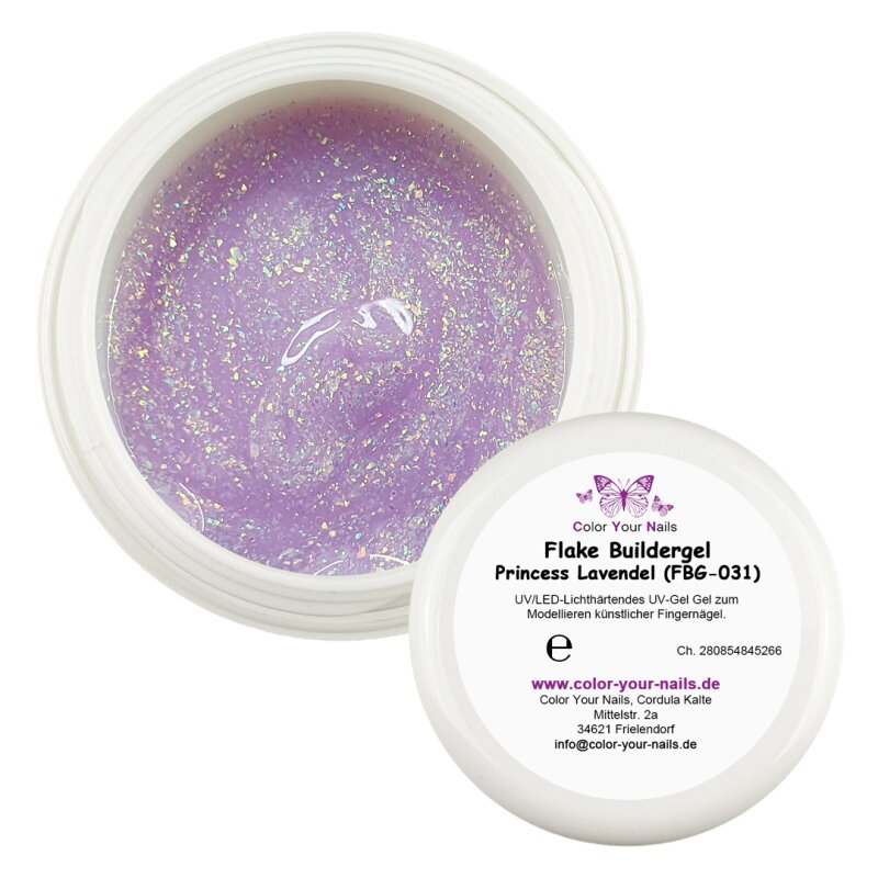 Flake Buildergel Princess Lavendel (FBG-031) 5g